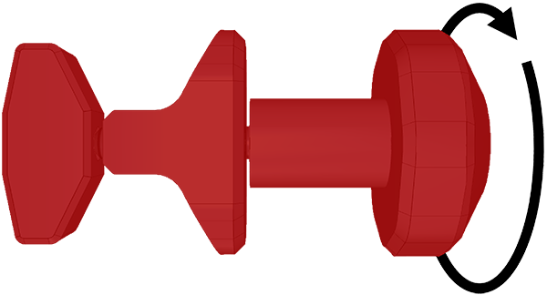 Handdiamant in rot